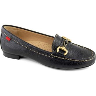 Marc Joseph New York Grand Street Leather Buckle Loafer in Black Grainy at Nordstrom, Size 10.5