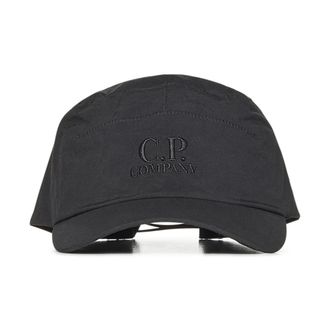 C.P. Company Embroidered Logo Cap - male - C.P. Company - Hats & Caps - Black - ONE SIZE - Accessories