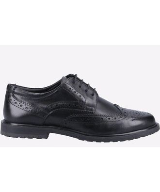 Hush Puppies Womens Girls Verity Brogues - Black - Size UK 3