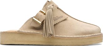 Clarks Womens Trek Mule Shoes, Color Sand Suede, Size: 4.5 UK