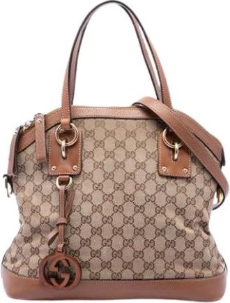 Gucci Borsa a mano vintage Pre-owned in tela - - Pre-owned - Donna - Beige - ONE SIZE