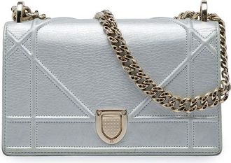 Dior Pre-owned Dior Small Metallic Grained Calfskin Diorama Flap Crossbody Ladies IA8162405A7BV5HV