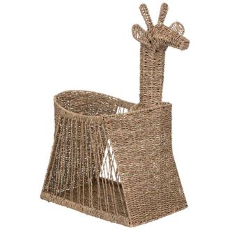 Atmosphera Atmosphera - Cesta Infantil &laquo;jirafa&raquo; - Jacinto De Agua Tejido H79 Cm Cr&eacute;ateur DInt&eacute;rieur