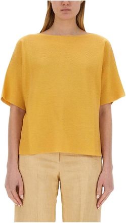 Fabiana Filippi Cappa Corta - Dames - T-shirts - Oranje - XS - Tops