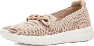 Clarks Ezrinn Cove Womens Flat Shoes Sand Textile : 8.5 B - Medium