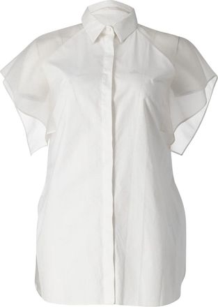 Giambattista Valli Top in White Cotton