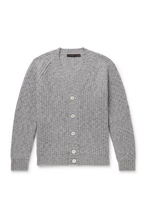 Slowear Incotex Zanone Ribbed Wool Cardigan