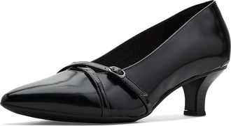 Clarks Kepley Star High Womens Heels Black Leather : 6.5 B - Medium
