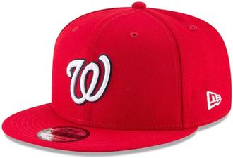 New Era Mens Snapback, Washington Nationals - Red, One Size
