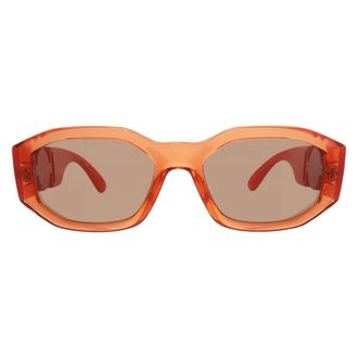 Versace Light Brown Geometric Mens Sunglasses VE4361 552763 53