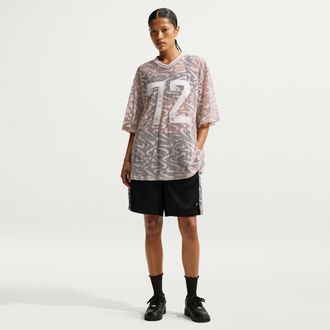Nike Womens Nike Sportswear Chill Lace Loose Mid-Rise Shorts in Black | IM8385-010