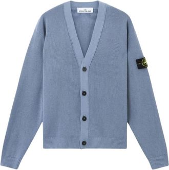 Stone Island Cardigans - Heren - Vesten - Blauw - L - Truien & Vesten