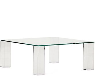 K Home Design Couchtisch Dilaria Transparent - 85 x 85 cm