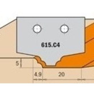 CMT 615.c4 Cuchilla Hw 35x25x2 (perfil C4)