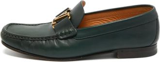 Louis Vuitton Mocassini Montaigne con logo - Verde