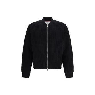 Thom Browne Bomber Jackets, male, Black, Size: XL Jacket