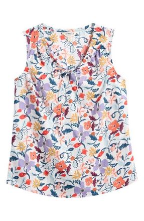 Seasalt Cornwall Cobbs Well Floral Print Top in Winding Meadow Mix at Nordstrom, Size 12 Us