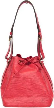 Louis Vuitton Pre-owned Bucket Bags, female, Red, Size: ONE SIZE Pre-owned Leather louis-vuitton-bags