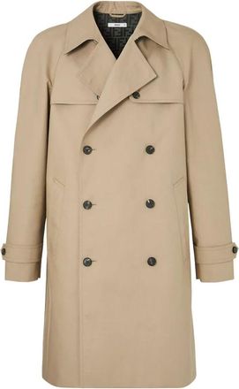 Fendi Gabardina de Tejido Mackintosh - Coats - Hombre - Beige - L