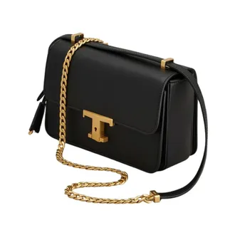 Tod's Mini T Timeless Crossbody Bag - female - Tods - Shoulder Bags - Black - ONE SIZE - Bags