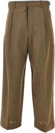Christophe Lemaire Wool and mohair tailored pants with pleat Man 48