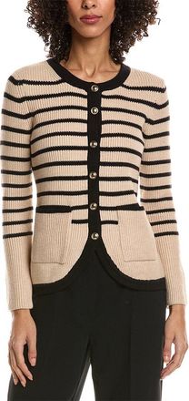 T Tahari Striped Cardigan