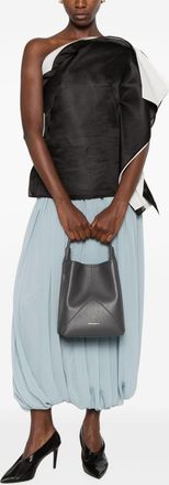 Victoria Beckham Womens Handbag Victoria Grey Leather Handbags Hand Bags