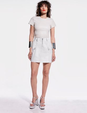 AS by DF Jameson Recycled Leather Skirt