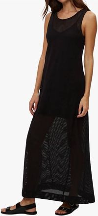 Michael Stars Julianna Mesh Maxi Dress In Black