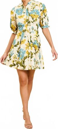 Mestiza New York Brooklyn Mini Dress In Verdant Blooms
