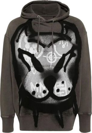 Givenchy Hoodies, male, Multicolor, XS, Graffiti Print Cotton Hoodie