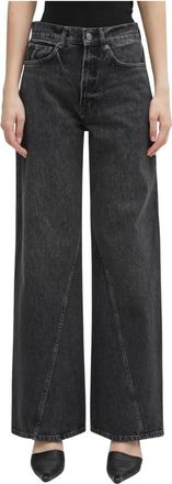 Anine Bing Brie Jean - Dames - Loose Fit Jeans - Grijs - W26 - Katoen - Jeans