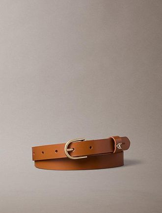 Calvin Klein Cintur&oacute;n Con Hebilla Redondeado Con Monograma