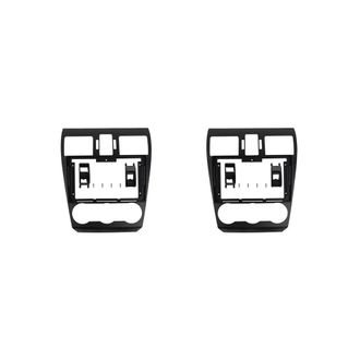 OEM Dos Paneles De Radio De 9 Pulgadas Para Forester, Impreza, Xv, Crosstrek, Wrx Y Levorg Marco Del Kit De Montaje Del Panel Del Salpicadero