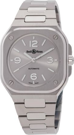 Bell & Ross Br 05 Automatic Silver Dial Mens Watch BR05ASGRSTSST