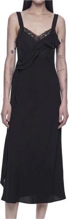 Simone Rocha Bow Sash Slip Dress - Dames - Feestkleedjes - Zwart - XS - Kleedjes