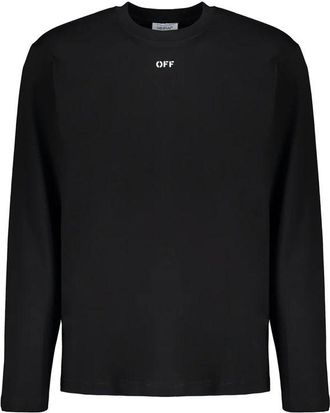 Off-white Off- Cotton Mens T-Shirt