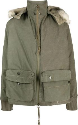 Greg Lauren Beige Gewatteerde Jas met Afneembare Capuchon - Heren - Winterjassen - Beige - XL - Jassen