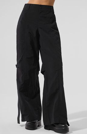 Alo | High-Waist Voyager Trouser in Black, Size: XS