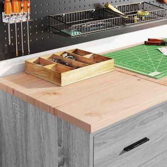 Berkfield Home Durable Garage Storage Cabinet Grey Sonoma 40x51x85 cm Solid Wood Pine | Size: 40 x 51 x 85 cm