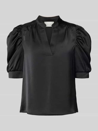 Neo Noir Neo Noir Regular Fit Blusenshirt mit Puff&auml;rmeln Modell Roella in Black, Gr&ouml;&szlig;e 34