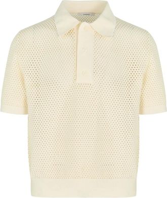 Givenchy Polo Shirts, male, Beige, M, Cotton Polo Shirt in Beige
