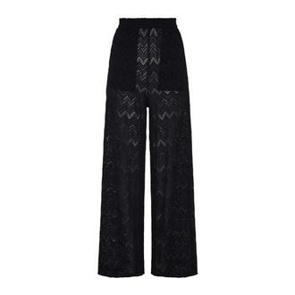 Vilebrequin Women Mesh Wide-Leg Pants in Black at Nordstrom, Size Medium