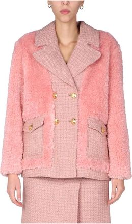 Moschino Mat Jacket - Dames - Blazers - Roze - XS - Polyester - Jassen
