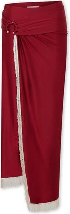 Paco Rabanne Dames, Rokken, Rood, Maat: XS Jersey