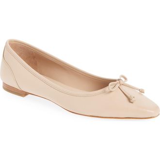 Cole Haan Chlea Pointed Toe Ballet Flat in Porcelain Leather at Nordstrom Rack, Size 9.5