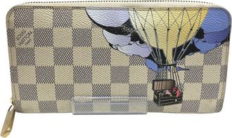 Louis Vuitton White Pvc Long Wallet (Bi-Fold) (Pre-Owned)