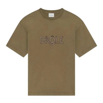 Dr&ocirc;le de Monsieur T-Shirts, male, Green, Size: XL Cotton T-shirt
