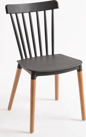 Regalos Miguel Sillas Comedor - Silla Leka - Gris Oscuro