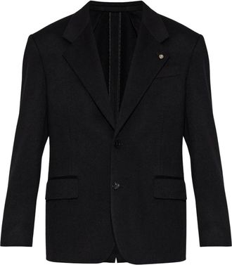 Versace Cashmere Jacket - Heren - Pakken - Zwart - Maat: XL Kasjmier